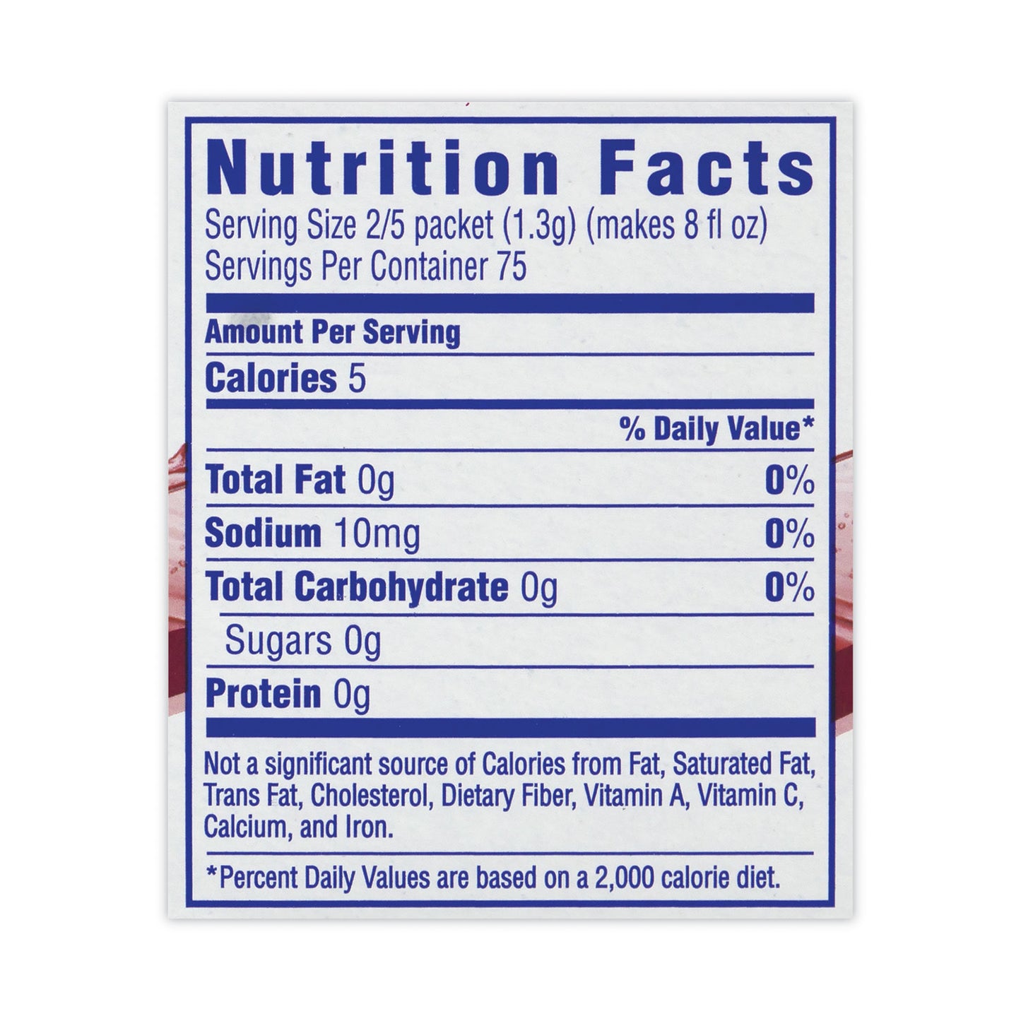On-The-Go Sugar-Free Drink Mix, Fruit Punch, 0.11 oz Single-Serving Tubes, 30/Box, 2 Boxes/Carton