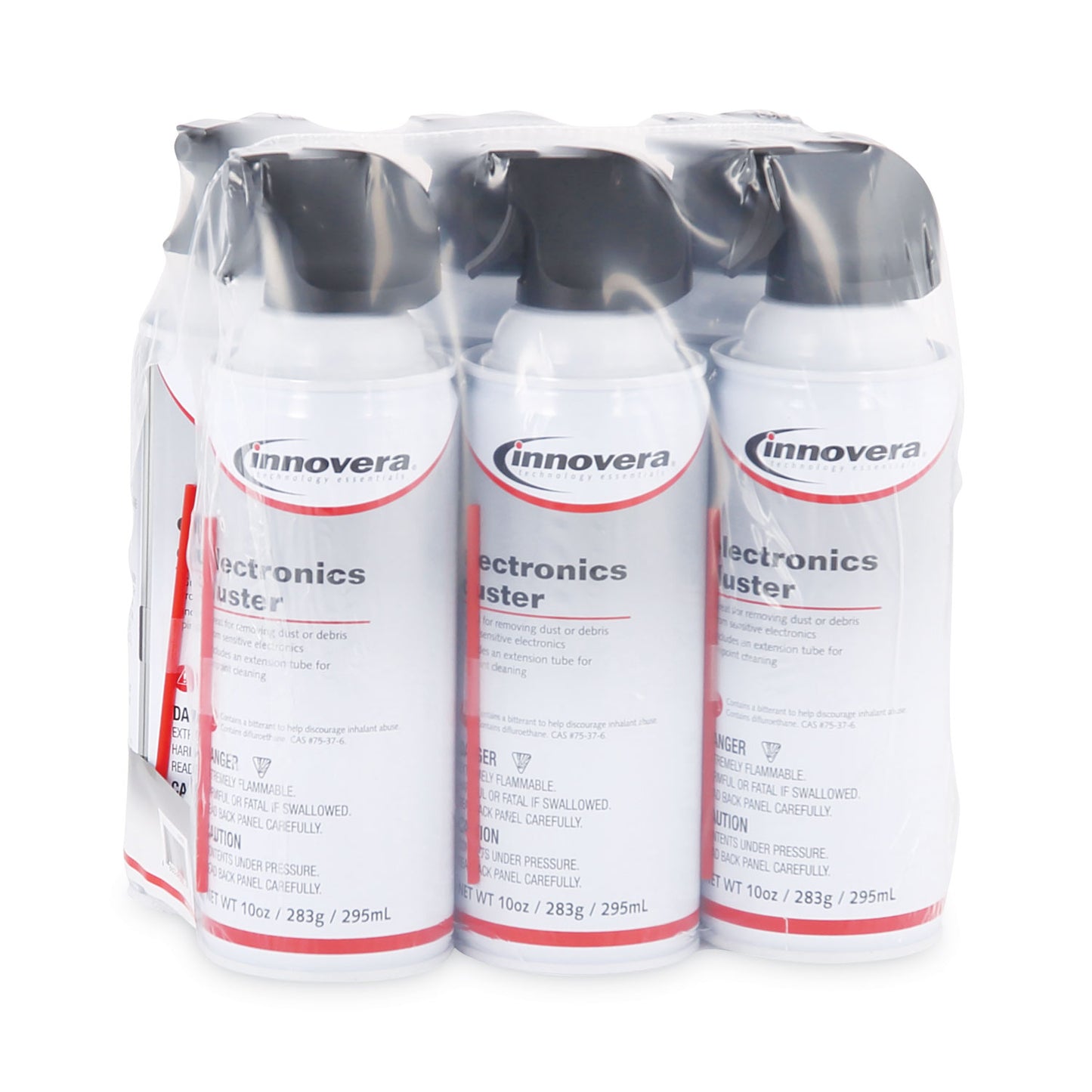 Compressed Air Duster Cleaner, 10 Oz Can, 6/pack