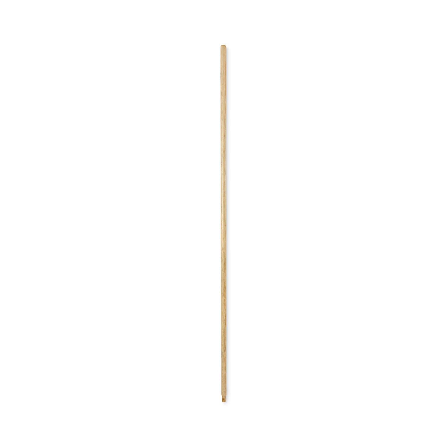 Threaded End Broom Handle, 0.94" dia x 54", Natural
