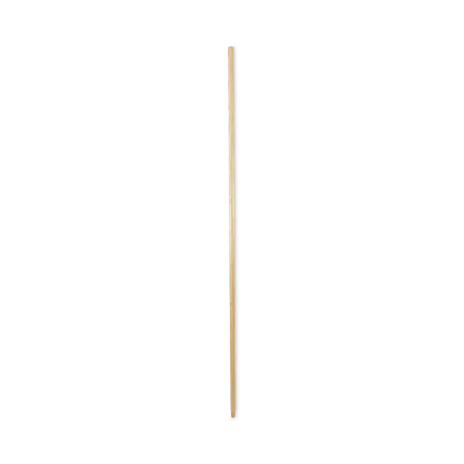 Threaded End Broom Handle, 0.94" dia x 60", Natural