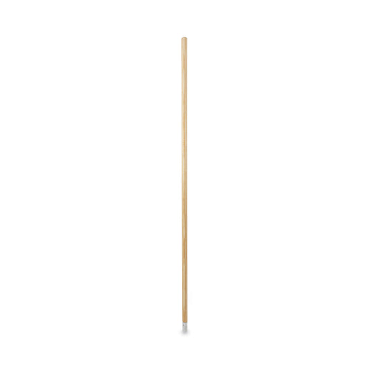 Lie-Flat Screw-In Mop Handle, 1.13" dia x 54", Natural
