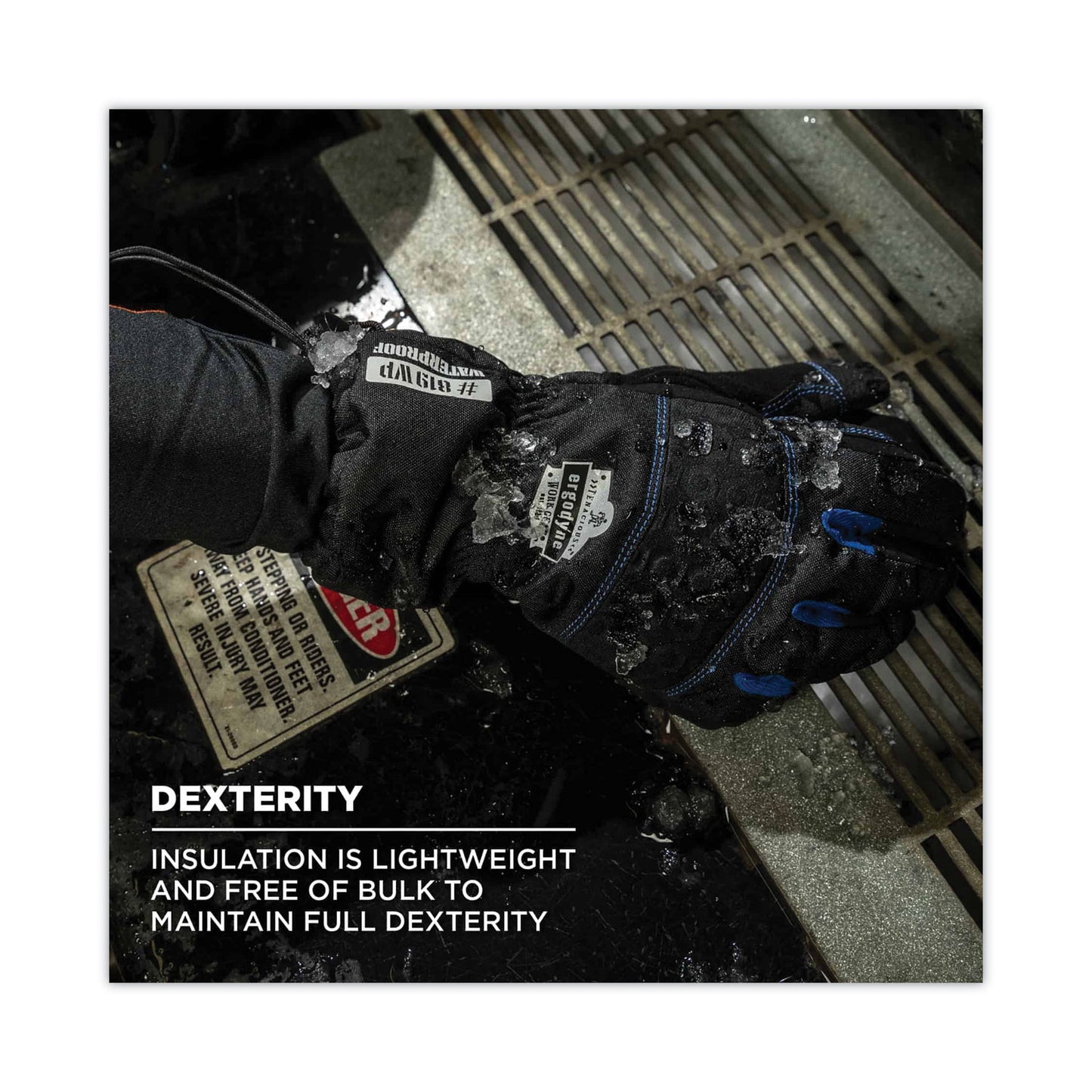 ProFlex 819WP Extreme Thermal WP Gloves, EN388: 4222B, 9" Long, X-Large, Black, Pair