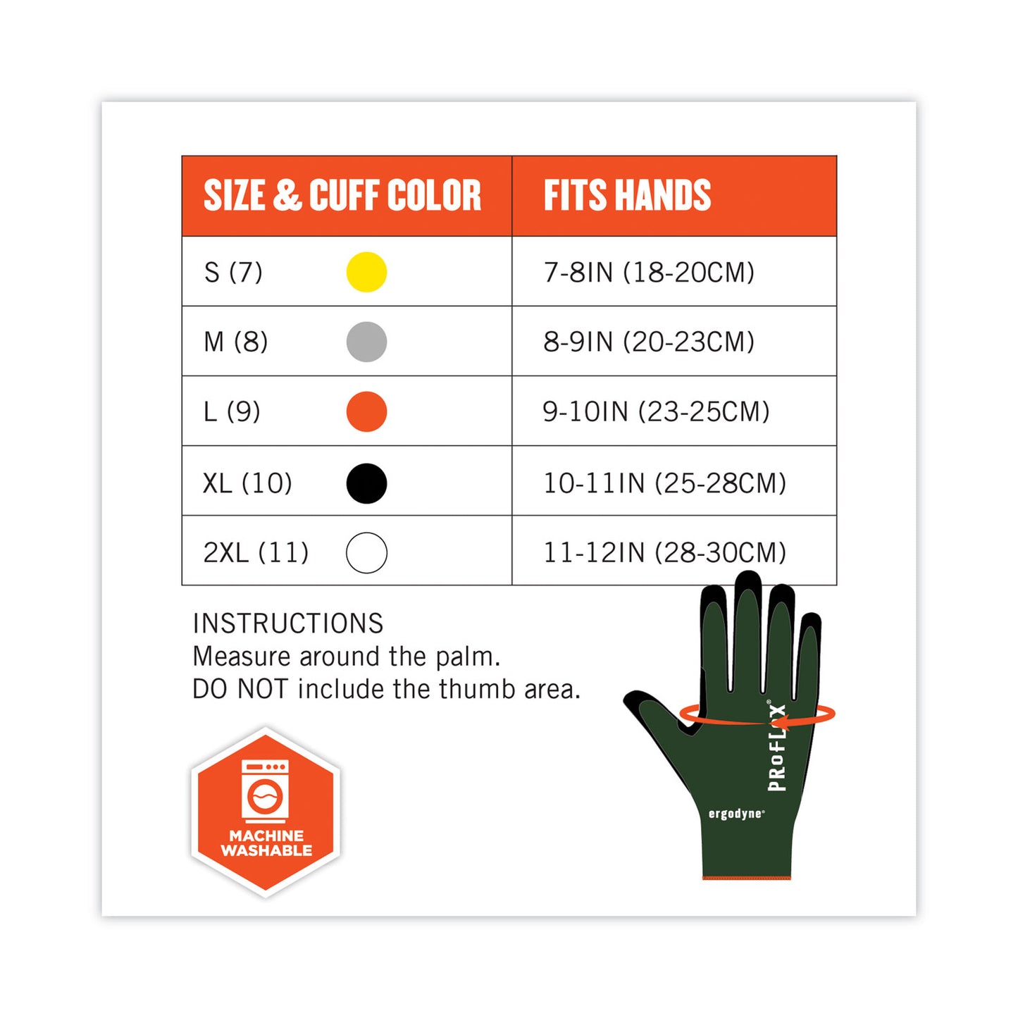 ProFlex 7070 ANSI A7 Nitrile Coated CR Gloves, EN388: 4X42F, 9" Long, XX-Large, Green, Pair