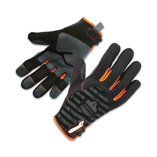 ProFlex 810 Reinforced Utility Gloves, EN388: 3121X, 9" Long, Small, Black, Pair