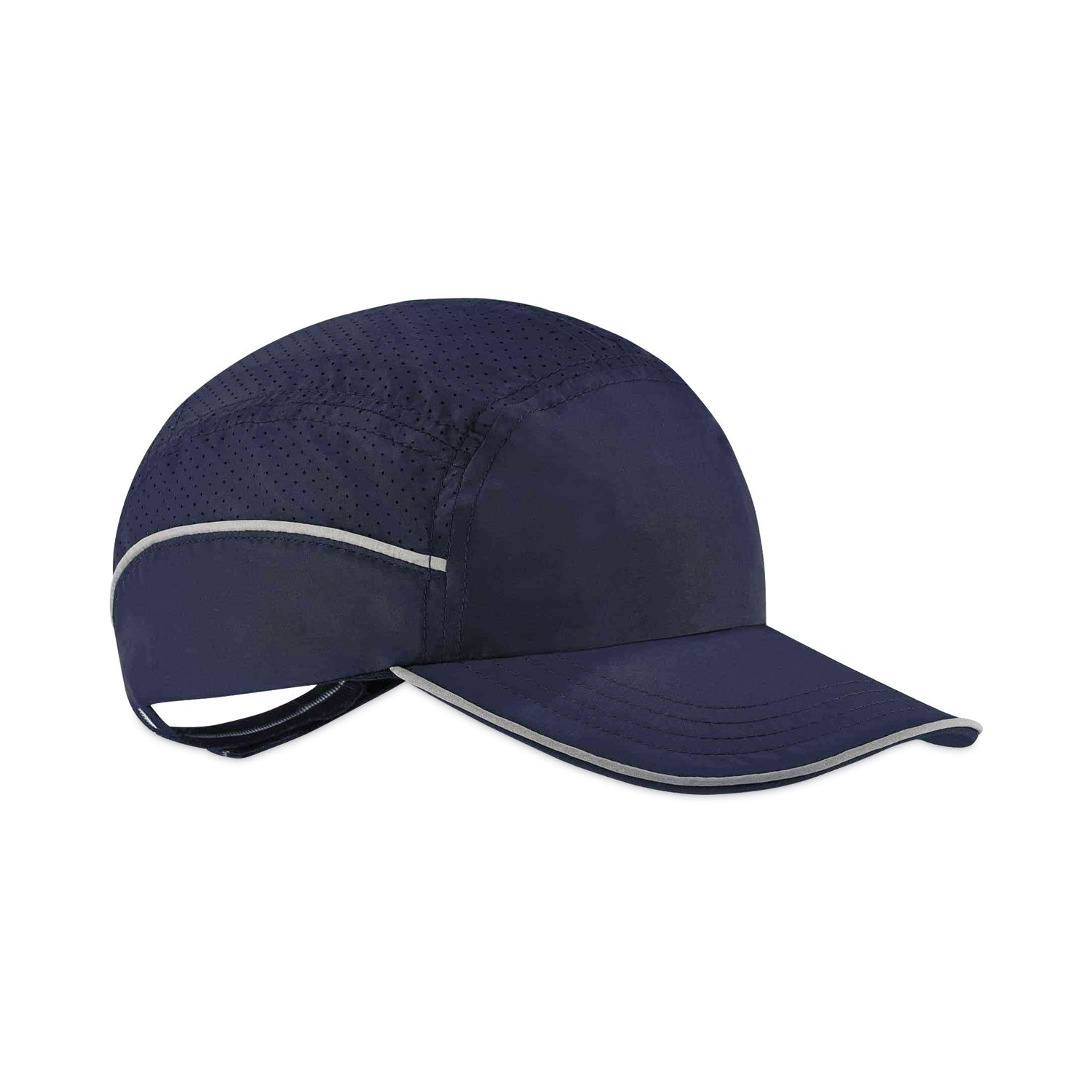Skullerz 8955 Lightweight Bump Cap Hat, Long Front Brim, XXX-Small to Large (Up to 7.5), 0.01" Insert, Navy