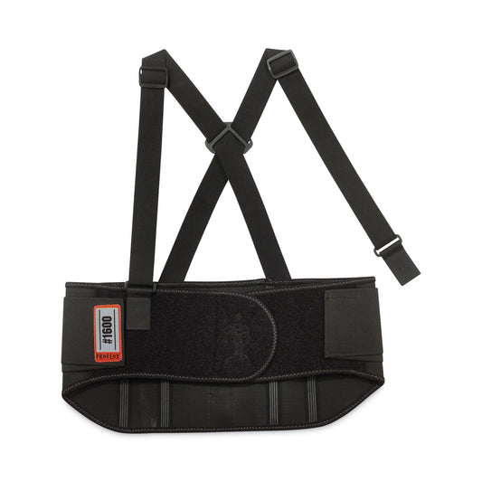 ProFlex 1600 Standard Elastic Back Support Brace, Medium, 30" to 34" Waist, Black