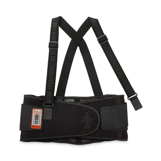 ProFlex 1100SF Standard Spandex Back Support Brace, Large, 34" to 38" Waist, Black