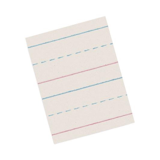 Multi-Program Picture Story Paper, 30 lb Bond Weight, 5/8" Long Rule, Two-Sided, 12 x 18, 250/Pack