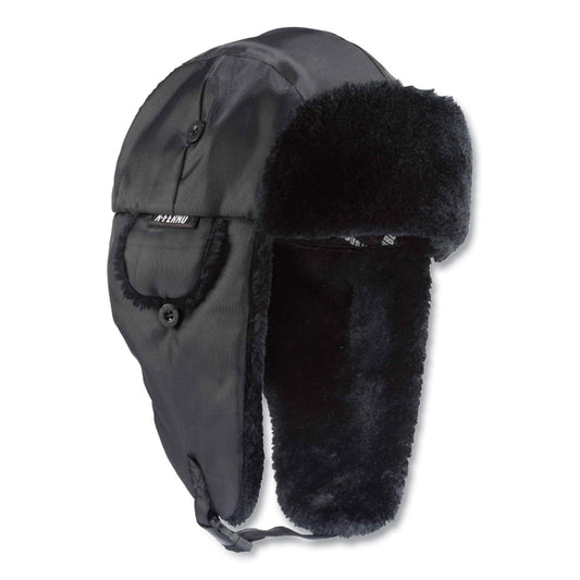 N-Ferno 6802 Classic Trapper Hat, 3M Thinsulate/Nylon, Small/Medium, Black