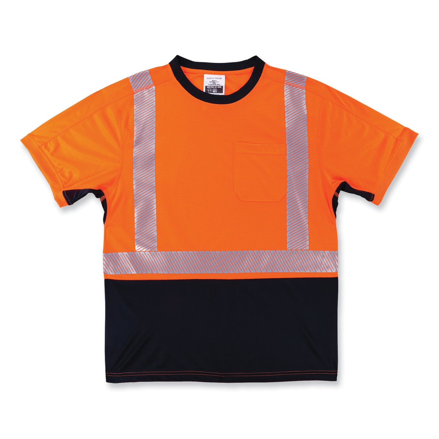 GloWear 8283BK Class 2 Lightweight Performance Hi-Vis T-Shirt, Small, Orange