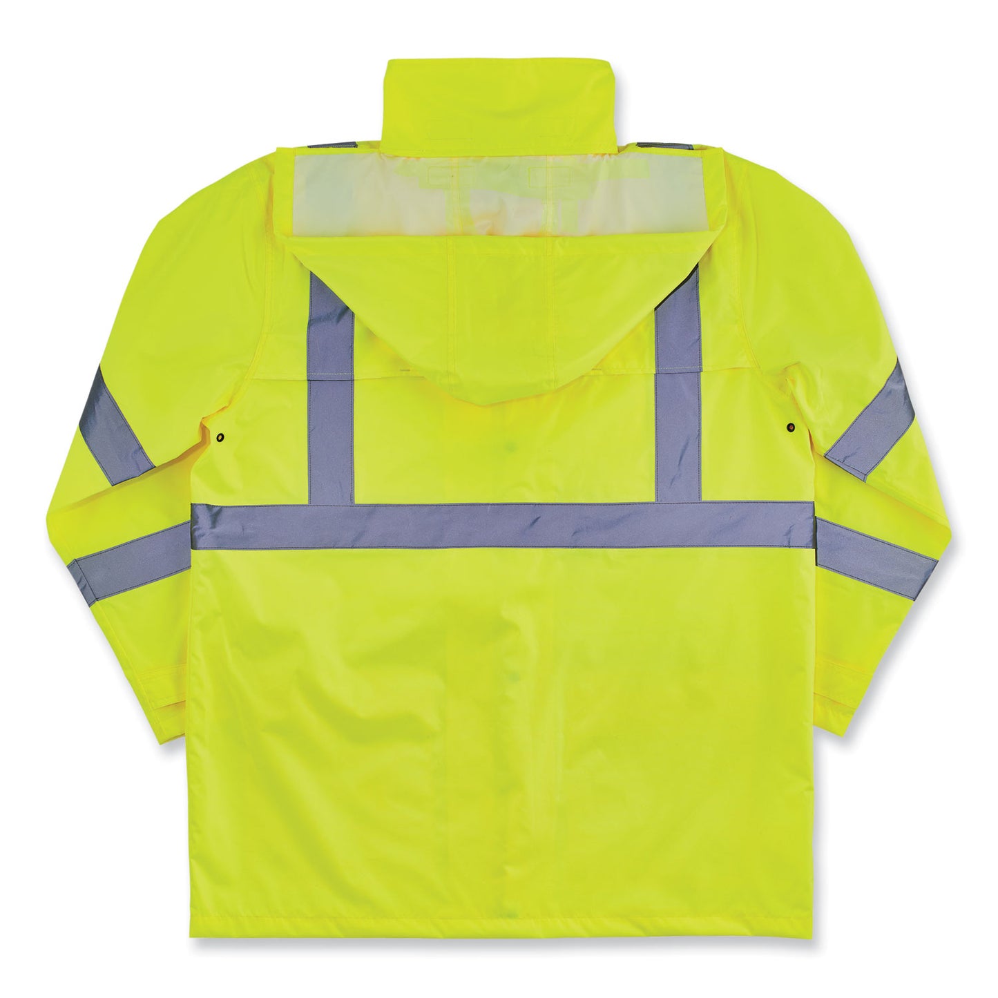 GloWear 8366 Class 3 Lightweight Hi-Vis Rain Jacket, Polyester, 5X-Large, Lime