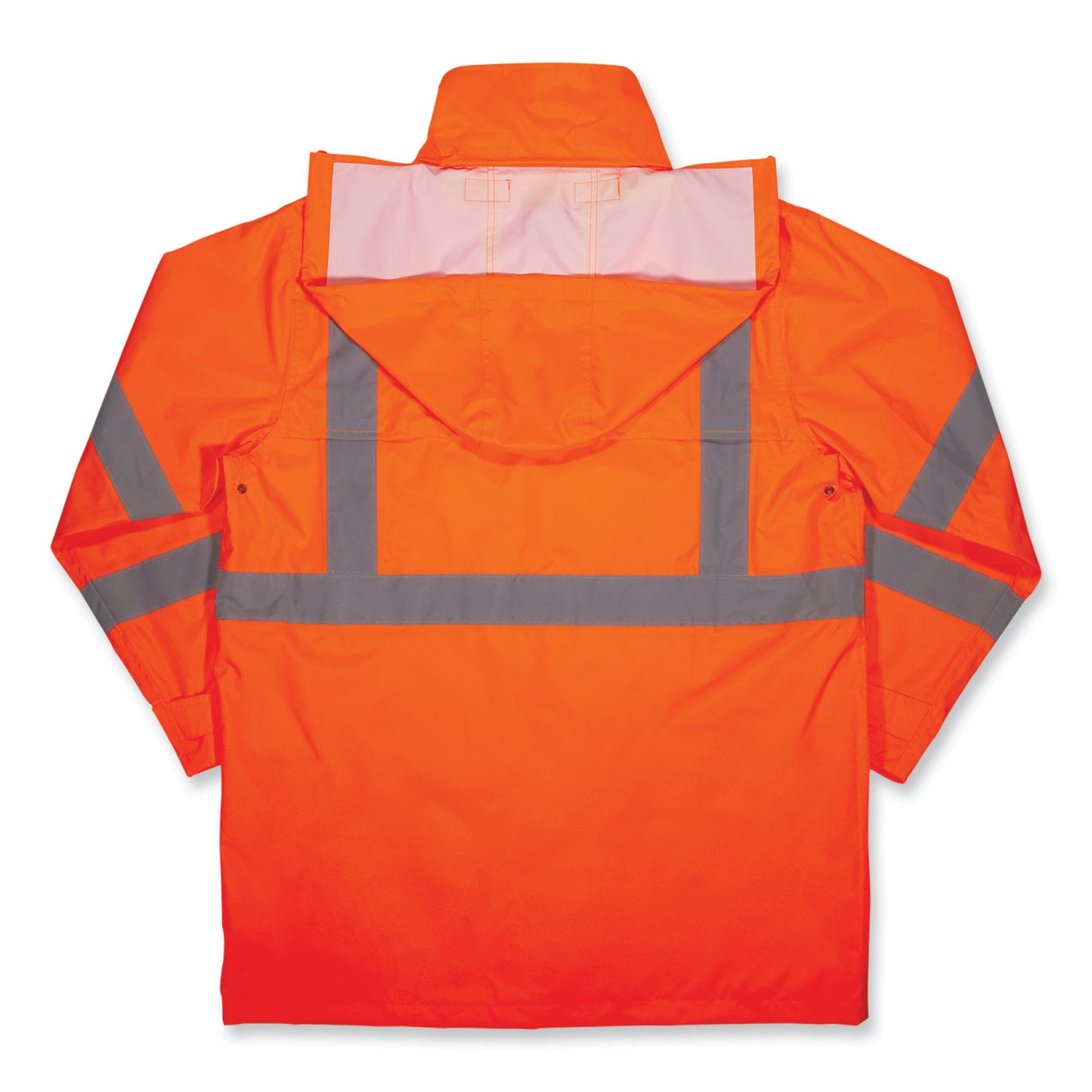 GloWear 8366 Class 3 Lightweight Hi-Vis Rain Jacket, Polyester, Medium, Orange