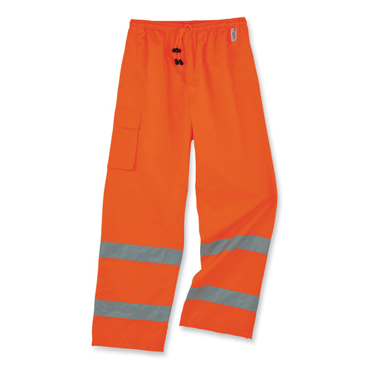 GloWear 8915 Class E Hi-Vis Rain Pants, 2X-Large, Orange
