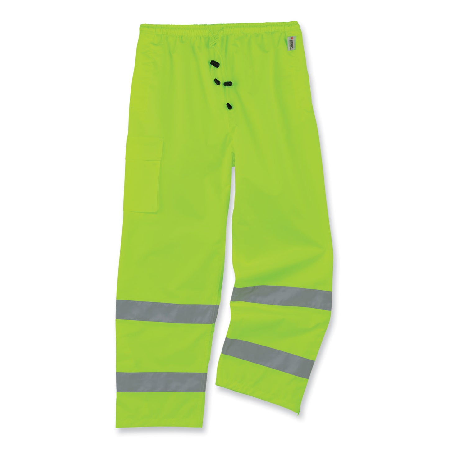 GloWear 8915 Class E Hi-Vis Rain Pants, Medium, Lime