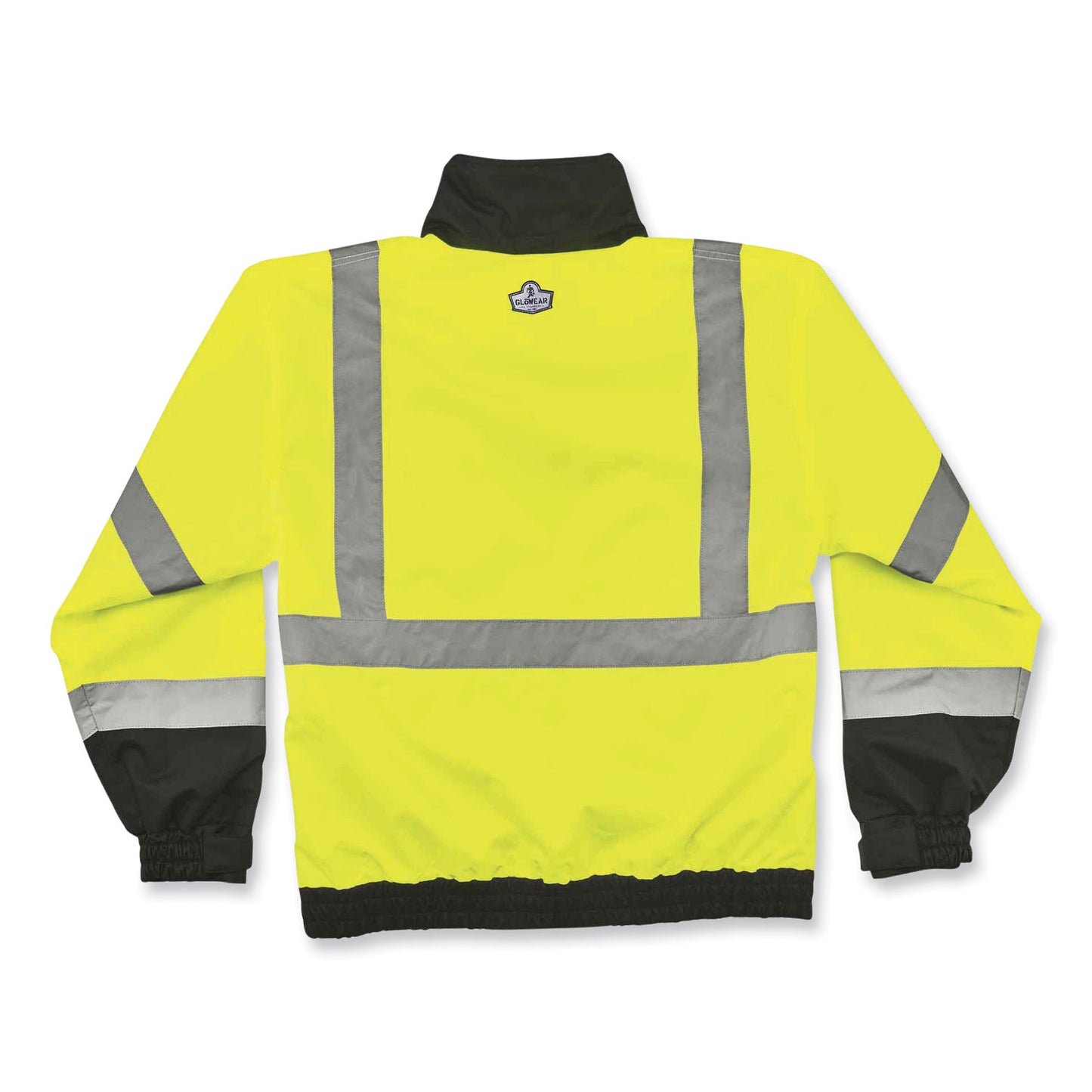 GloWear 8379 Class 3 Hi-Vis Fleece Lined Bomber Jacket, Lime, 5X-Large