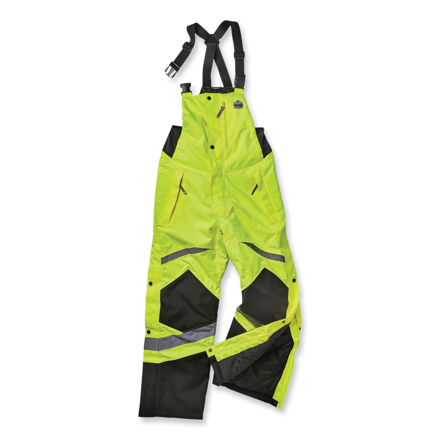 GloWear 8928 Class E Hi-Vis Insulated Bibs, Small, Lime