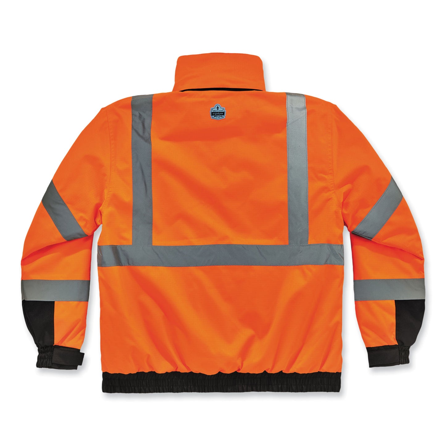 GloWear 8381 Class 3 Hi-Vis 4-in-1 Quilted Bomber Jacket, Orange, 2X-Large