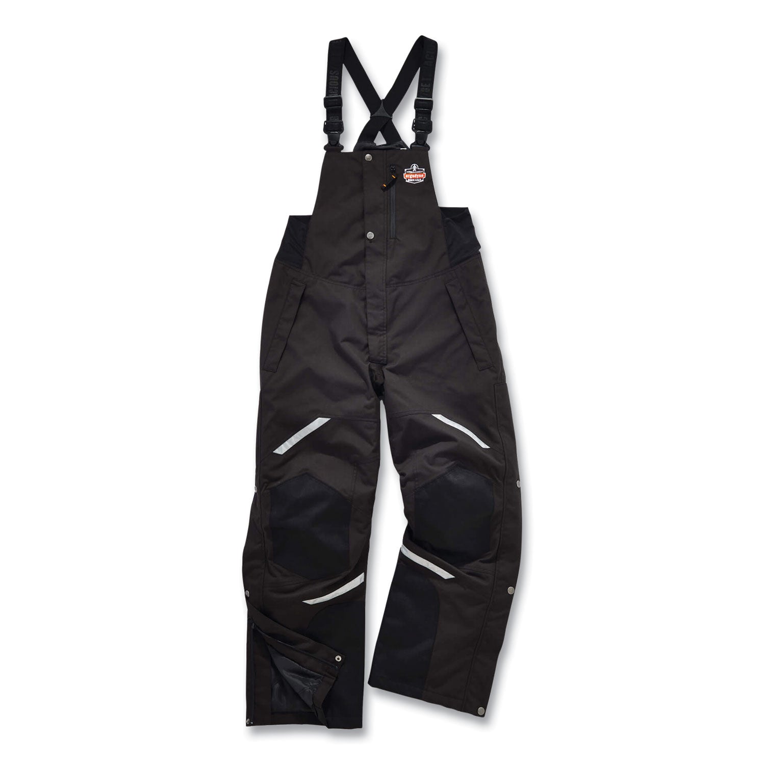 N-Ferno 6471 Thermal Bibs with 500D Nylon Shell, Medium, Black