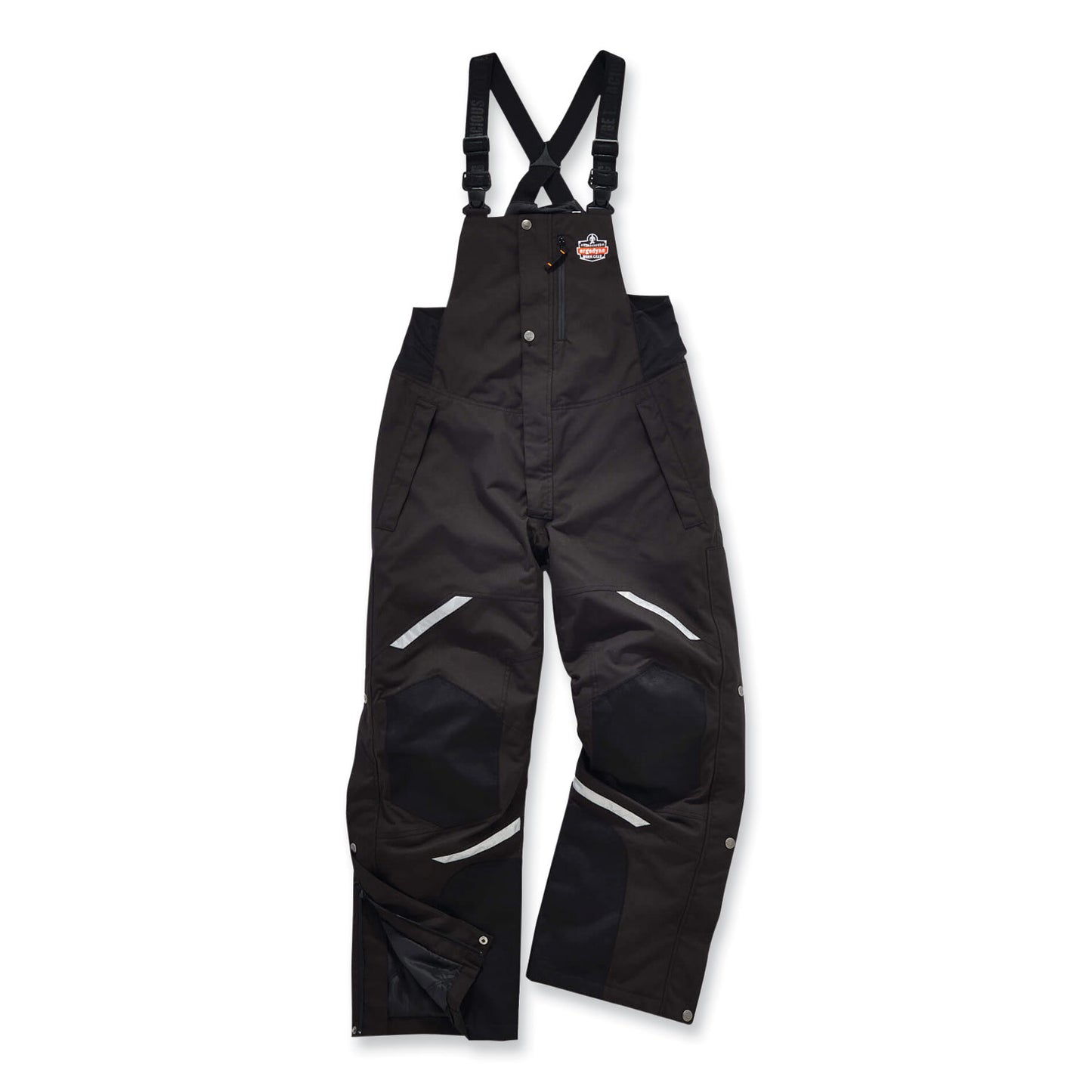N-Ferno 6471 Thermal Bibs with 500D Nylon Shell, Large, Black