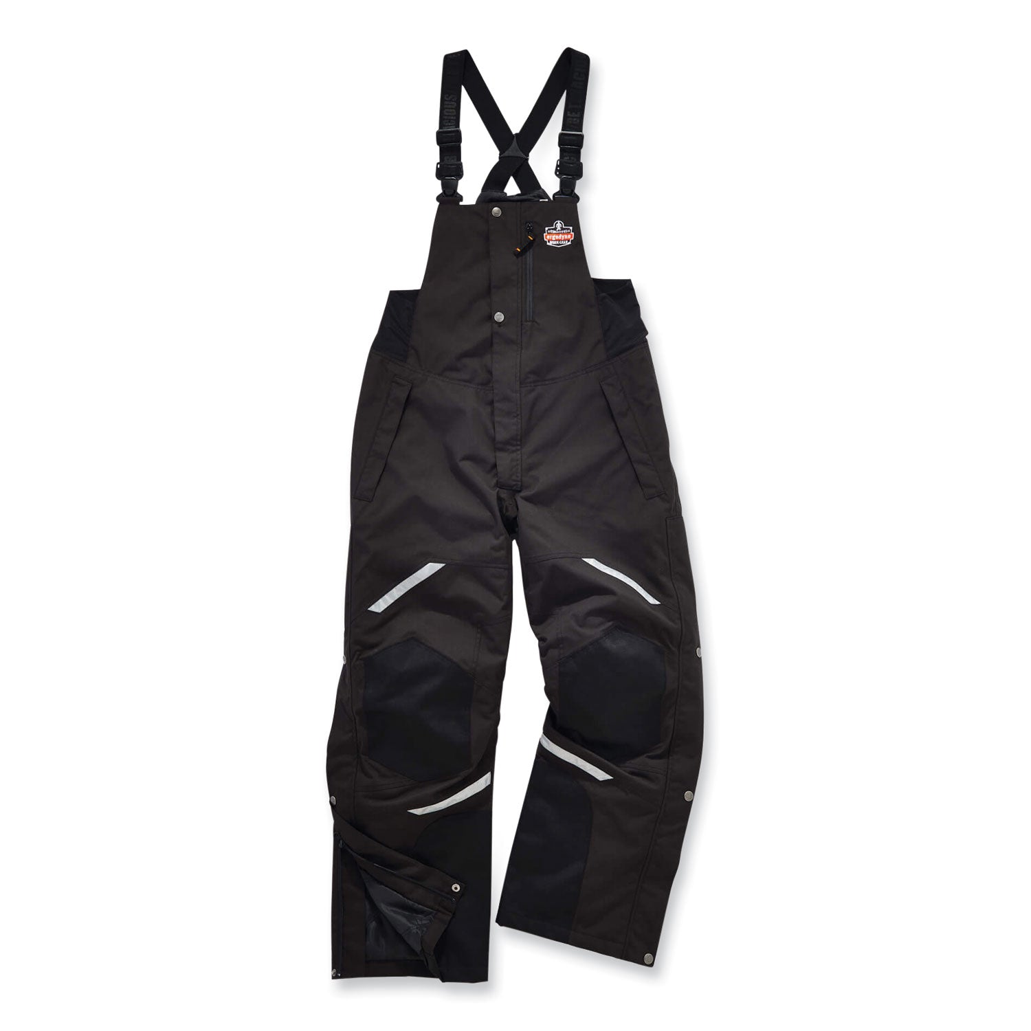 N-Ferno 6471 Thermal Bibs with 500D Nylon Shell, 2X-Large, Black