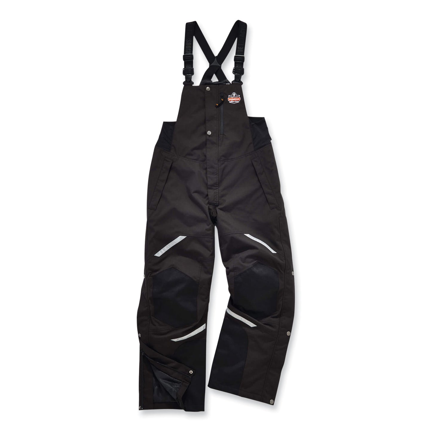 N-Ferno 6471 Thermal Bibs with 500D Nylon Shell, 3X-Large, Black