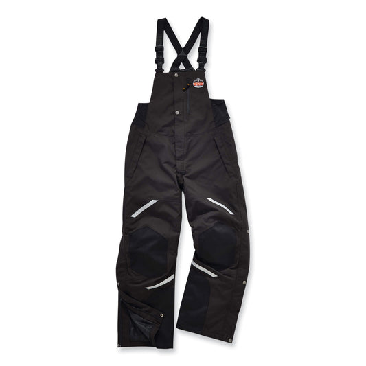 N-Ferno 6471 Thermal Bibs with 500D Nylon Shell, 3X-Large, Black