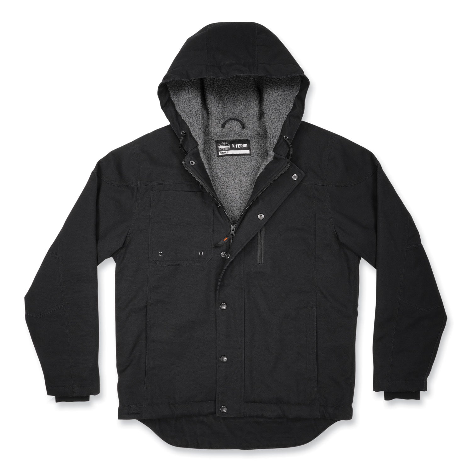 N-Ferno 6468 Duck Canvas Work Jacket, 4X-Large, Black