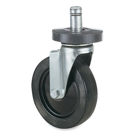 Caster Kit for Safco Task Master Industrial Shelving Units, Black, 4/Set (2 Locking)