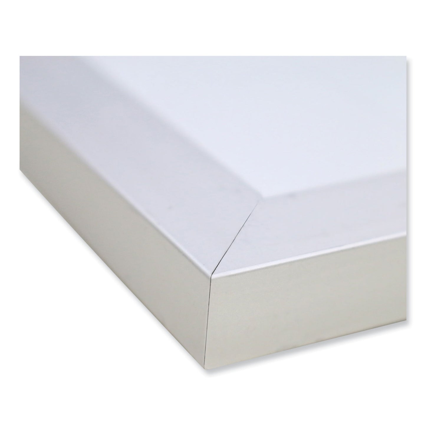 Non-Magnetic Whiteboard with Aluminum Frame, 48" x 35.81", White Surface, Satin Aluminum Frame