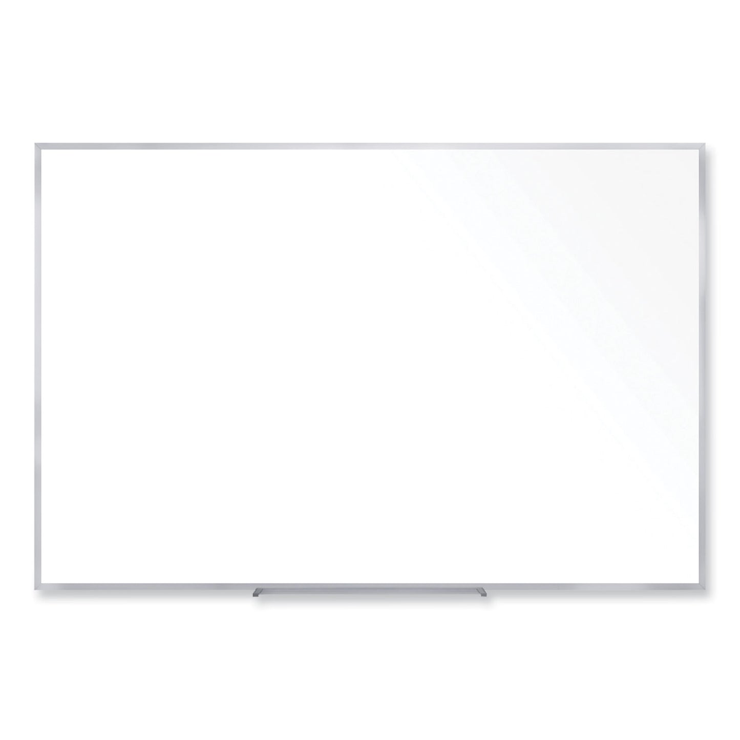 Non-Magnetic Whiteboard with Aluminum Frame, 60.63" x 48.47", White Surface, Satin Aluminum Frame