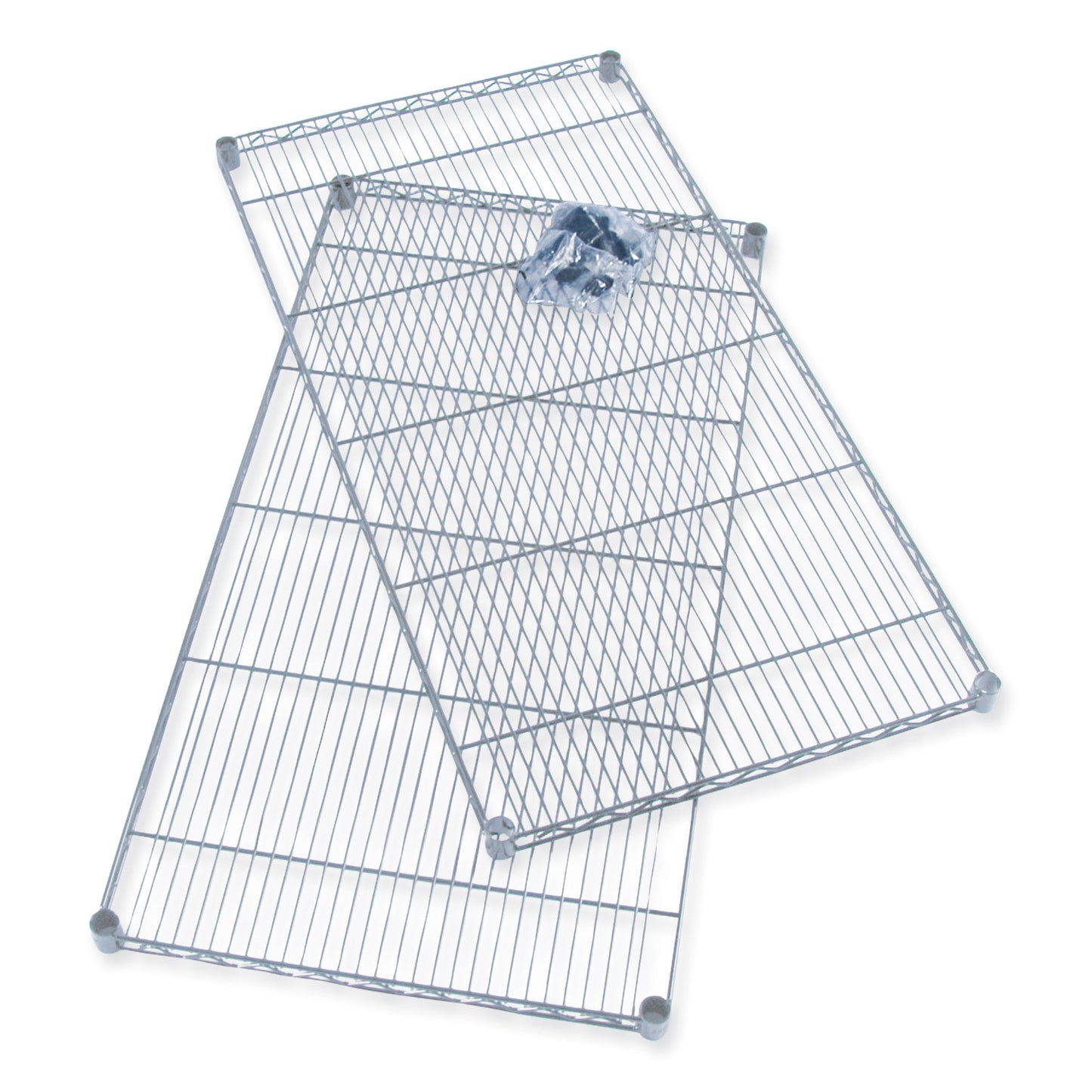 Industrial Extra Shelf Pack, 36w x 18d x 1.5h Steel, Metallic Gray, 2/Pack