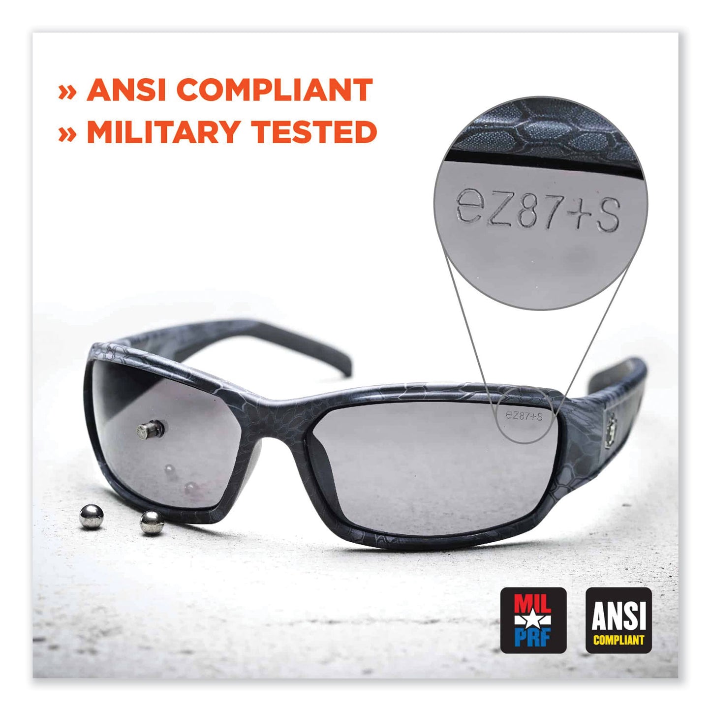 Skullerz Dagr Safety Glasses, Black Half Frame, Clear Single Anti-Fog Lens