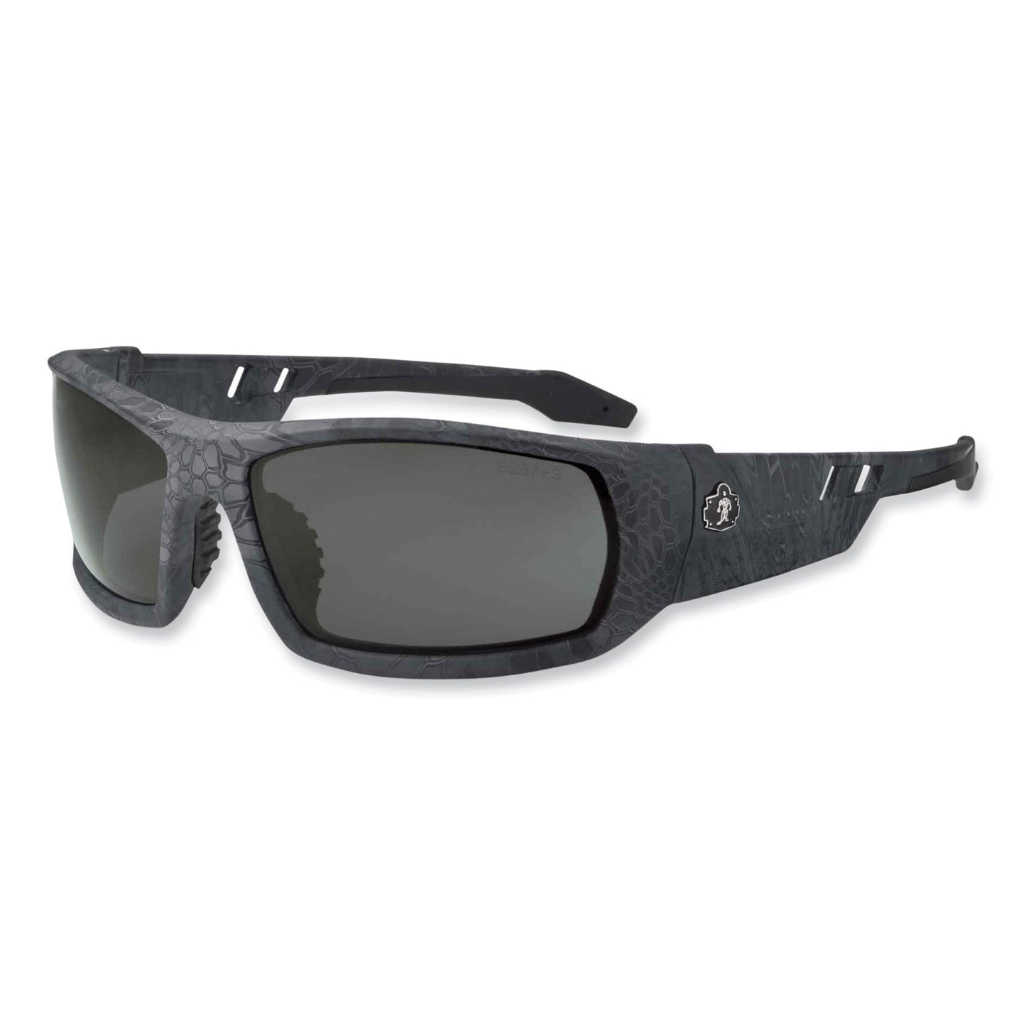 Skullerz Odin Safety Glasses, Fog-Off Technology, Kryptek Typhon Full Frame, Smoke Dual Lens