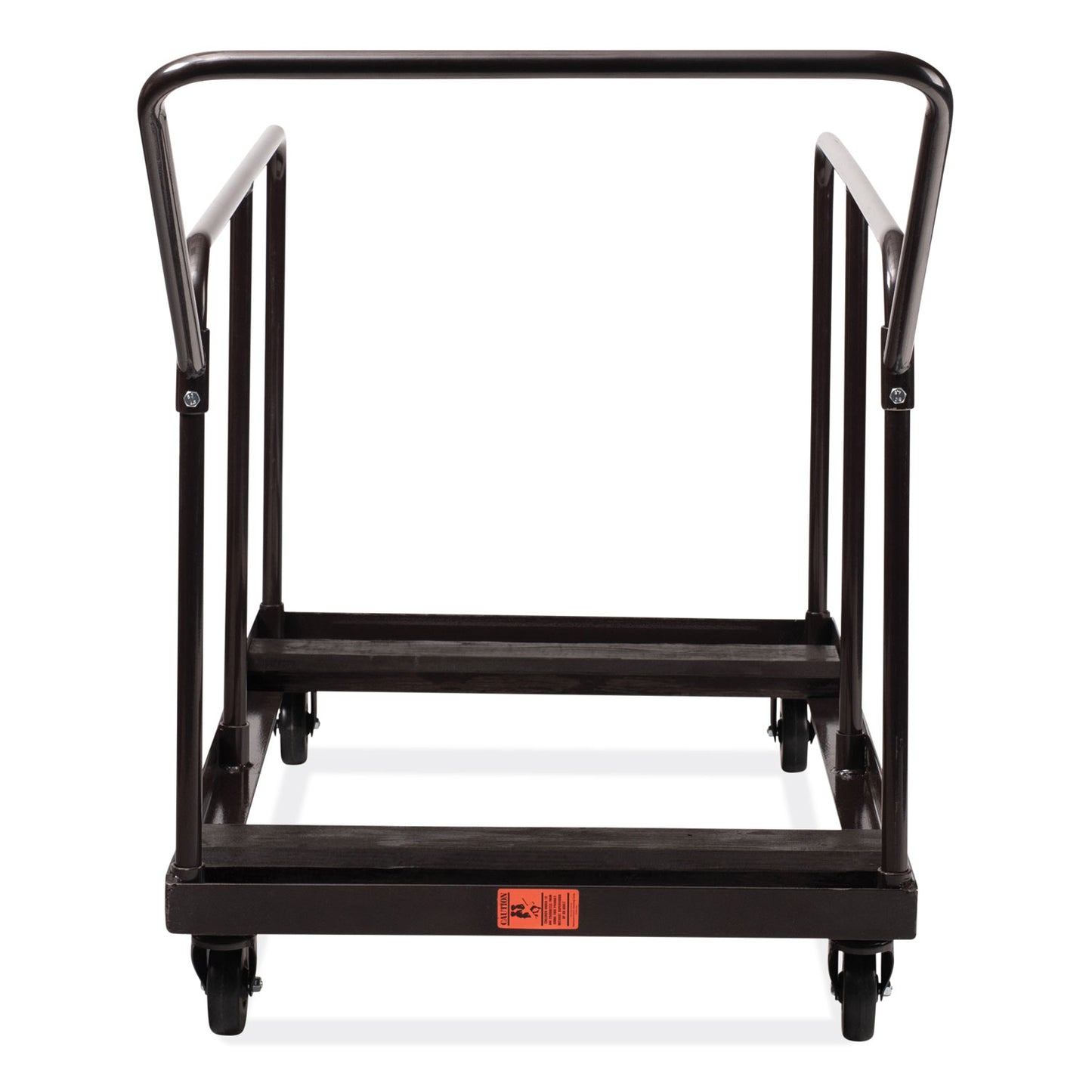 Folding Table Dolly For Round and Rectangular Tables, 660 lb Capacity, 31.25 x 27.75 x 47.5, Brown