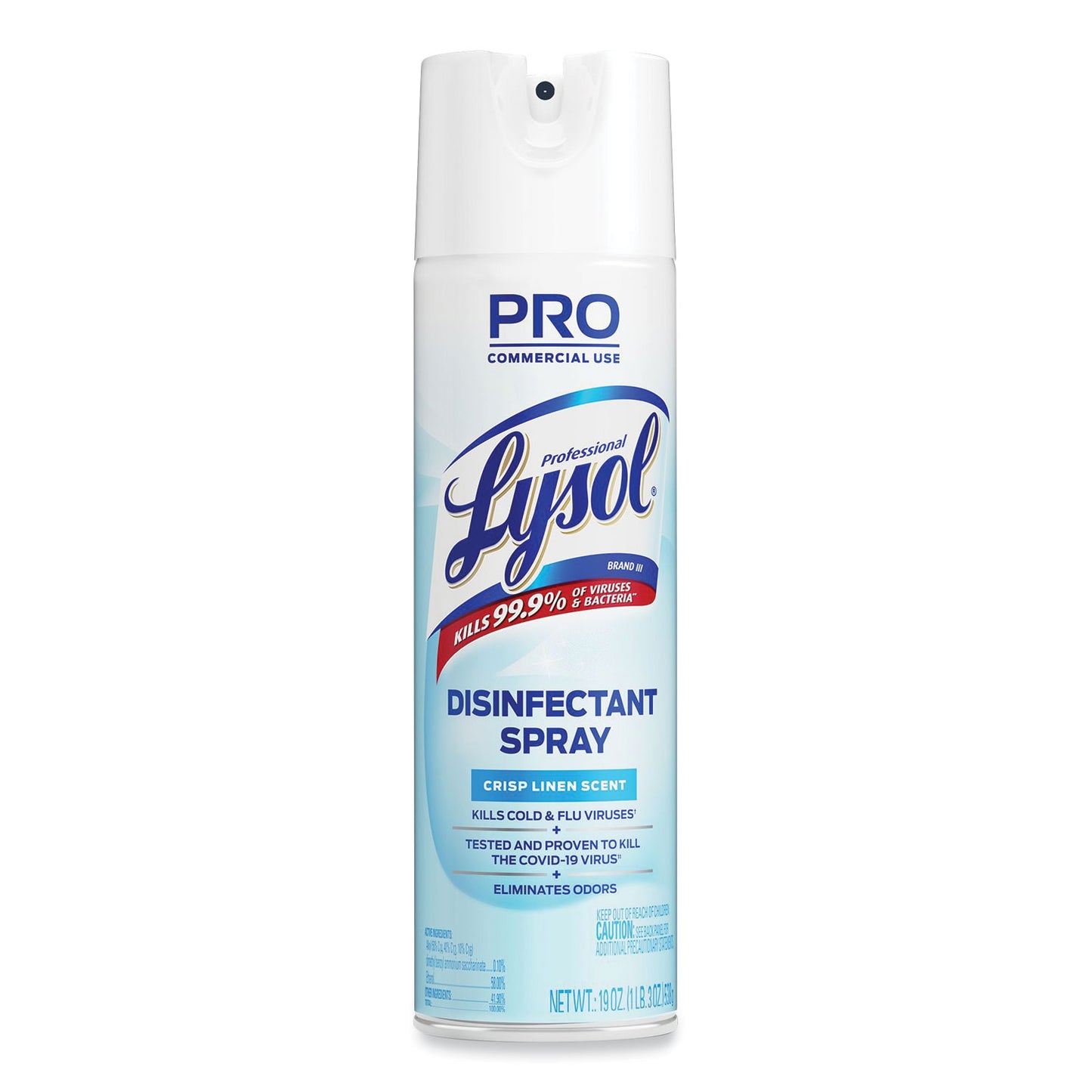 Disinfectant Spray, Crisp Linen Scent, 19 oz Aerosol Spray
