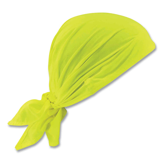 Chill-Its 6710CT Cooling PVA Tie Bandana Triangle Hat, One Size Fits Most, Lime