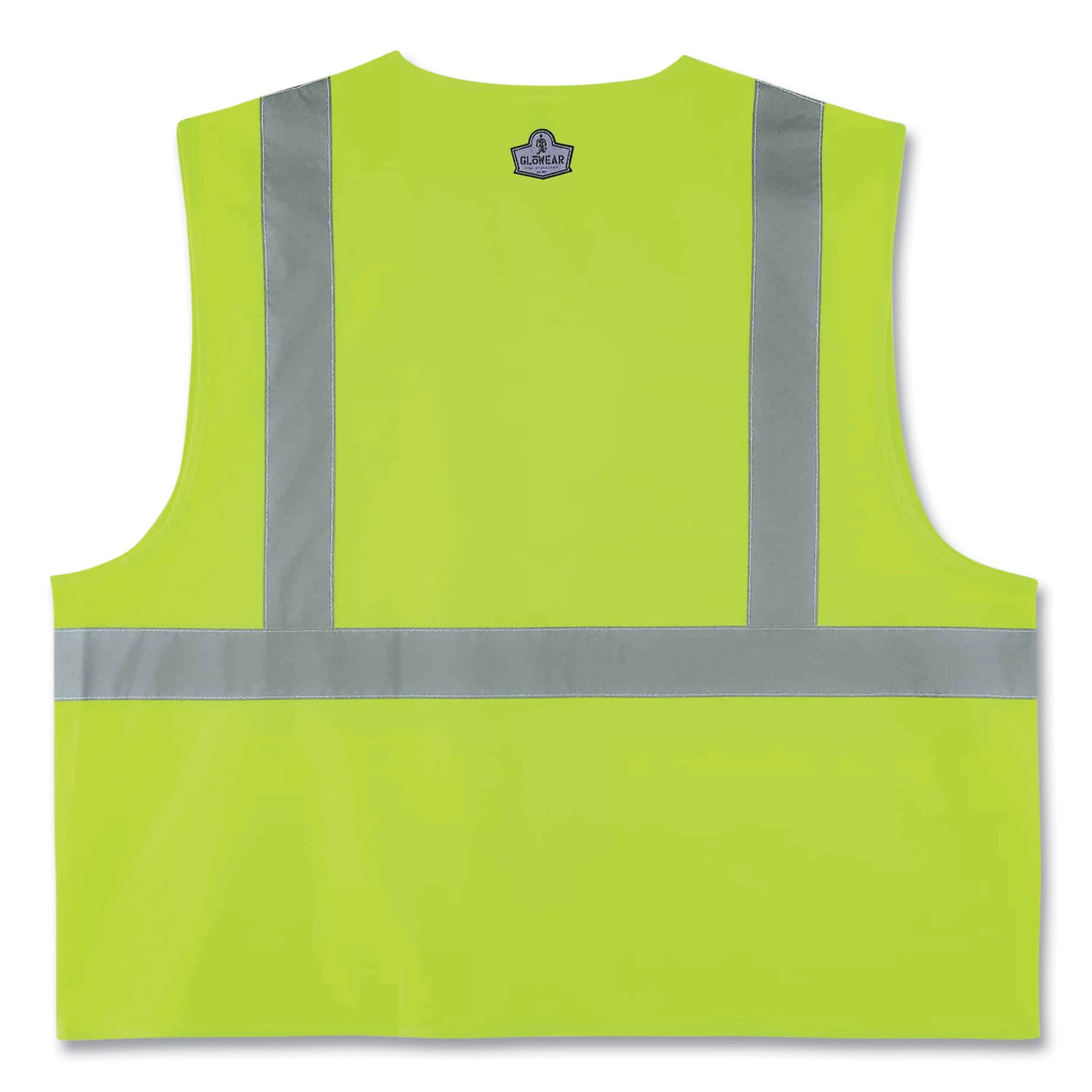 GloWear 8225Z Class 2 Standard Solid Vest, Polyester, Lime, 4X-Large/5X-Large