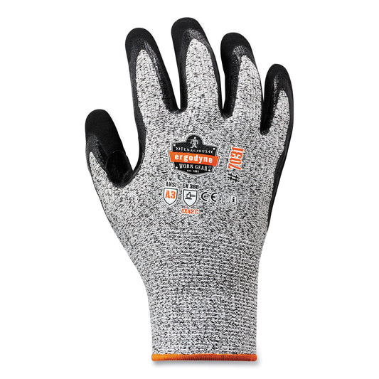 ProFlex 7031 ANSI A3 Nitrile-Coated CR Gloves, EN388: 4X42C, 10" Long, X-Large, Gray, Pair