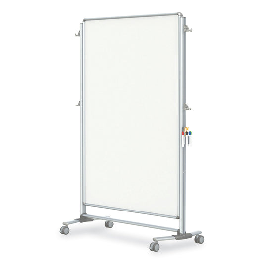Nexus Partition Whiteboard, 36" x 48", White Surface, Satin Aluminum Frame