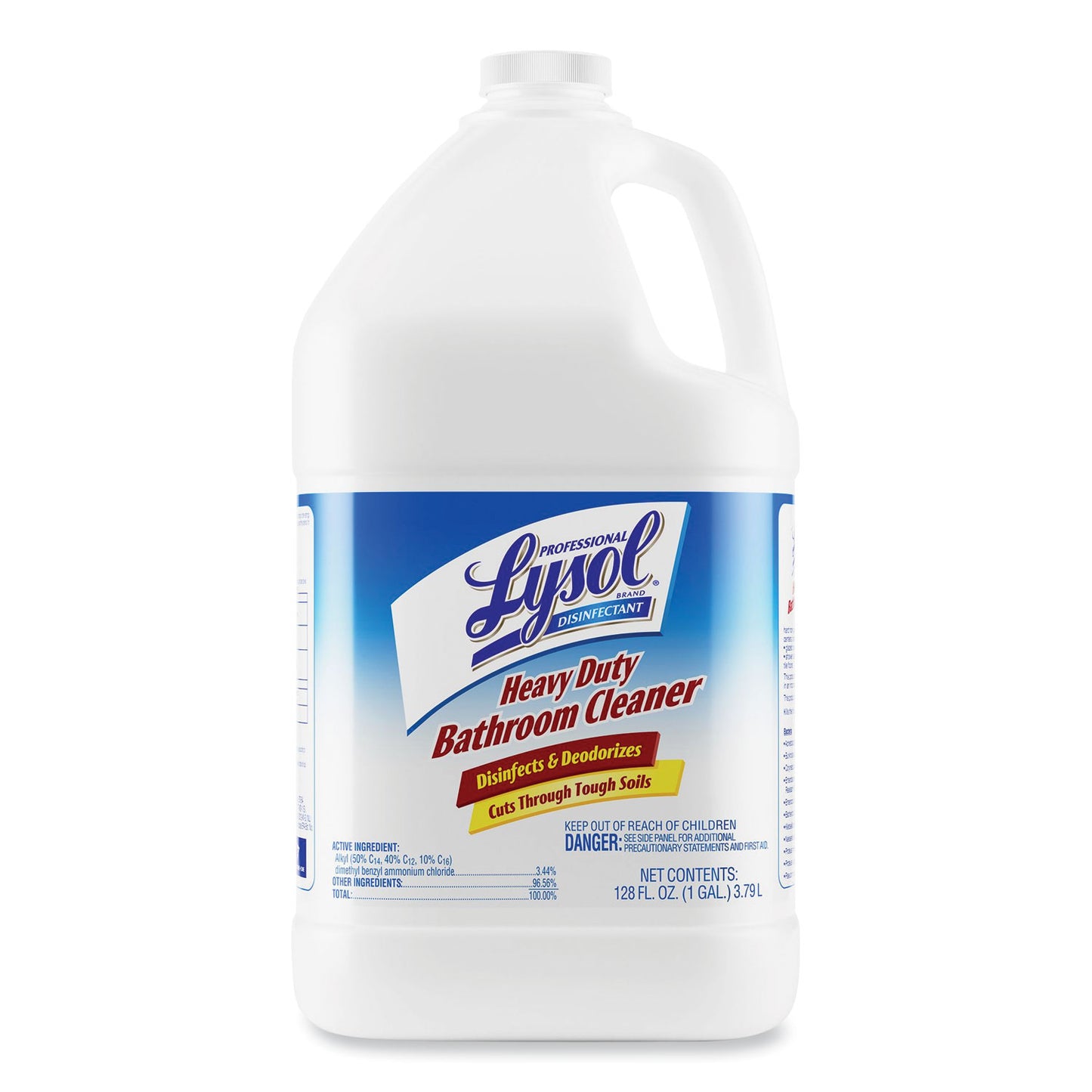 Disinfectant Heavy-Duty Bathroom Cleaner Concentrate, Fresh Lime Scent, 1 gal Bottle