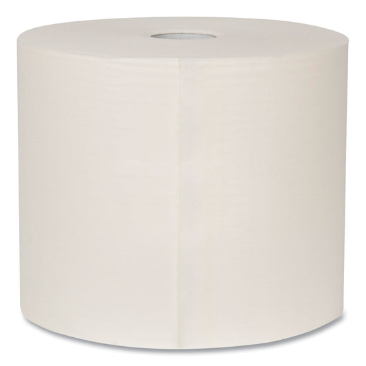 Heavy-Duty Cleaning Cloth, 1-Ply, 12.6" X 912.2 Ft, White