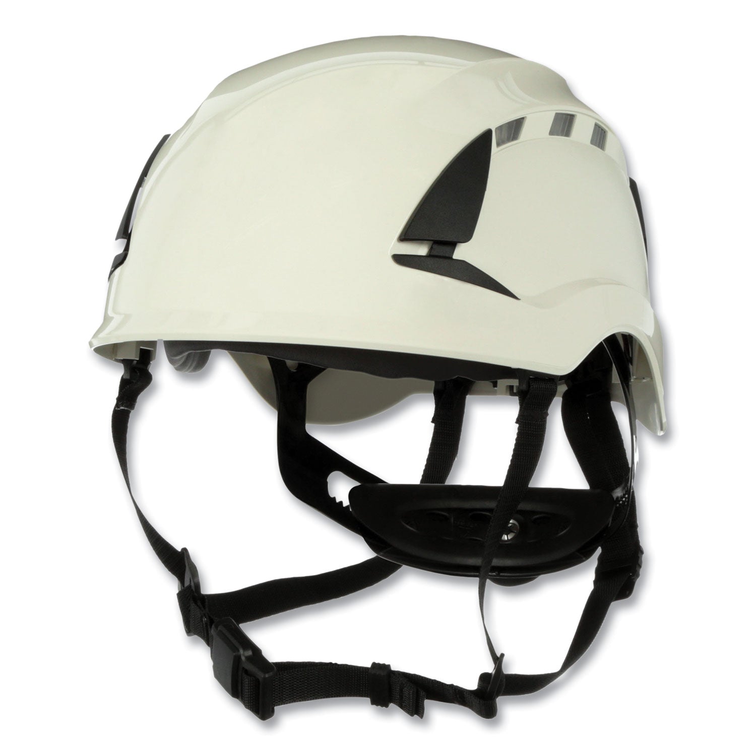 SecureFit X5000 Series Safety Helmets, Vented, Brimless, 6-Point Pressure Diffusion Ratchet, One Size Fits Most, White