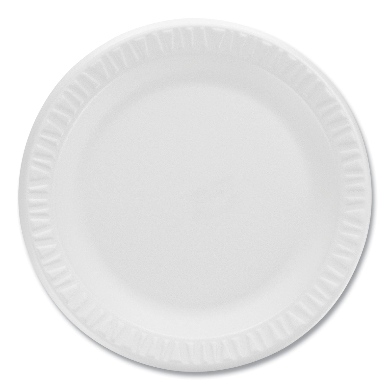 Concorde Non-Laminated Foam Plates, 9" Dia, White, 125/pack