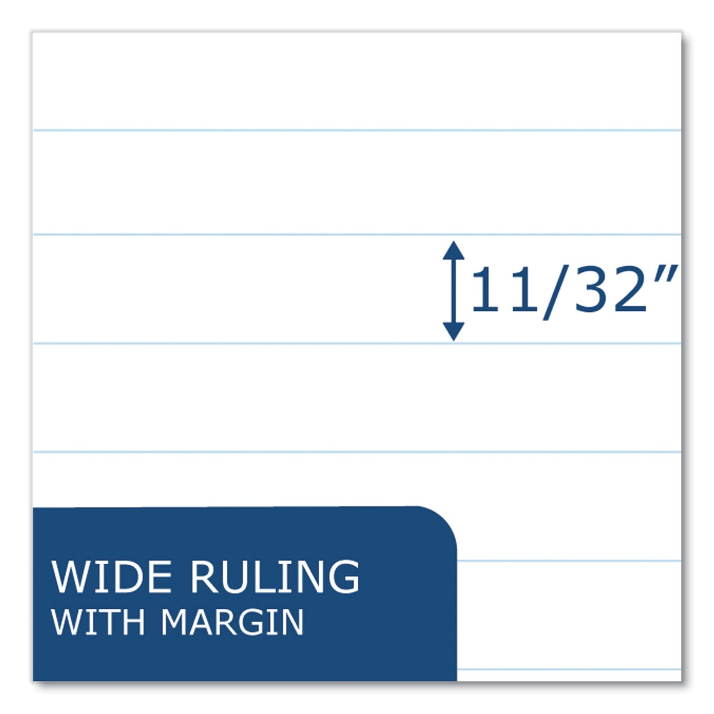 Examination Blue Book, Wide/Legal Rule, Blue Cover, (6) 8.5 x 7 Sheets, 1,000/Carton