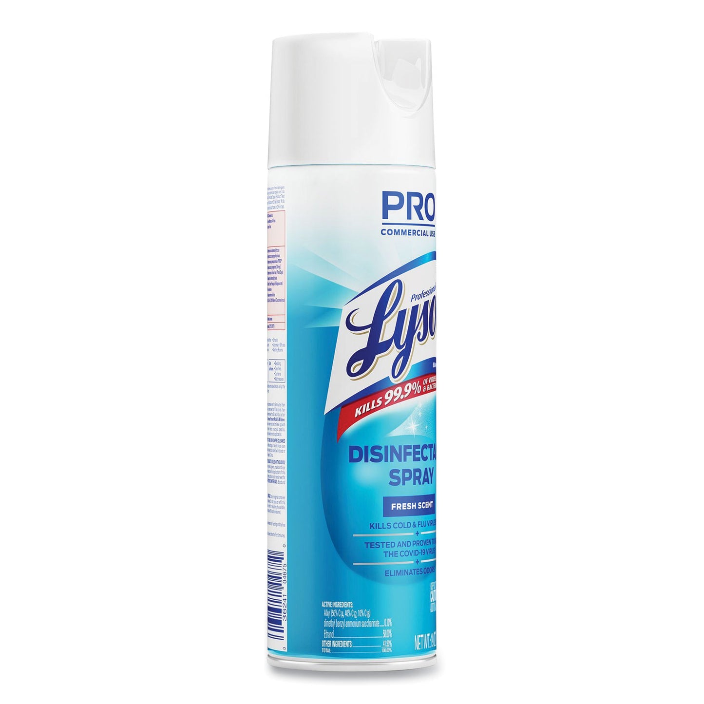 Disinfectant Spray, Fresh Scent, 19 oz Aerosol Spray