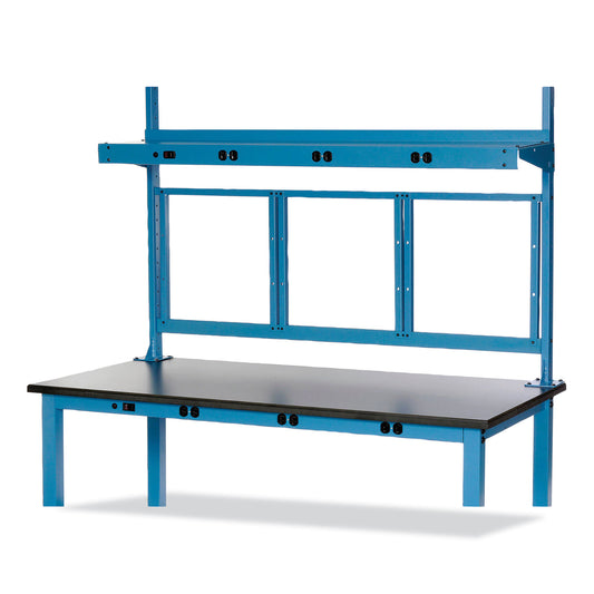 Panel Mounting Rail, For Use with Global Industrial 48" Wide Workbenches, 150 lb Weight Capacity