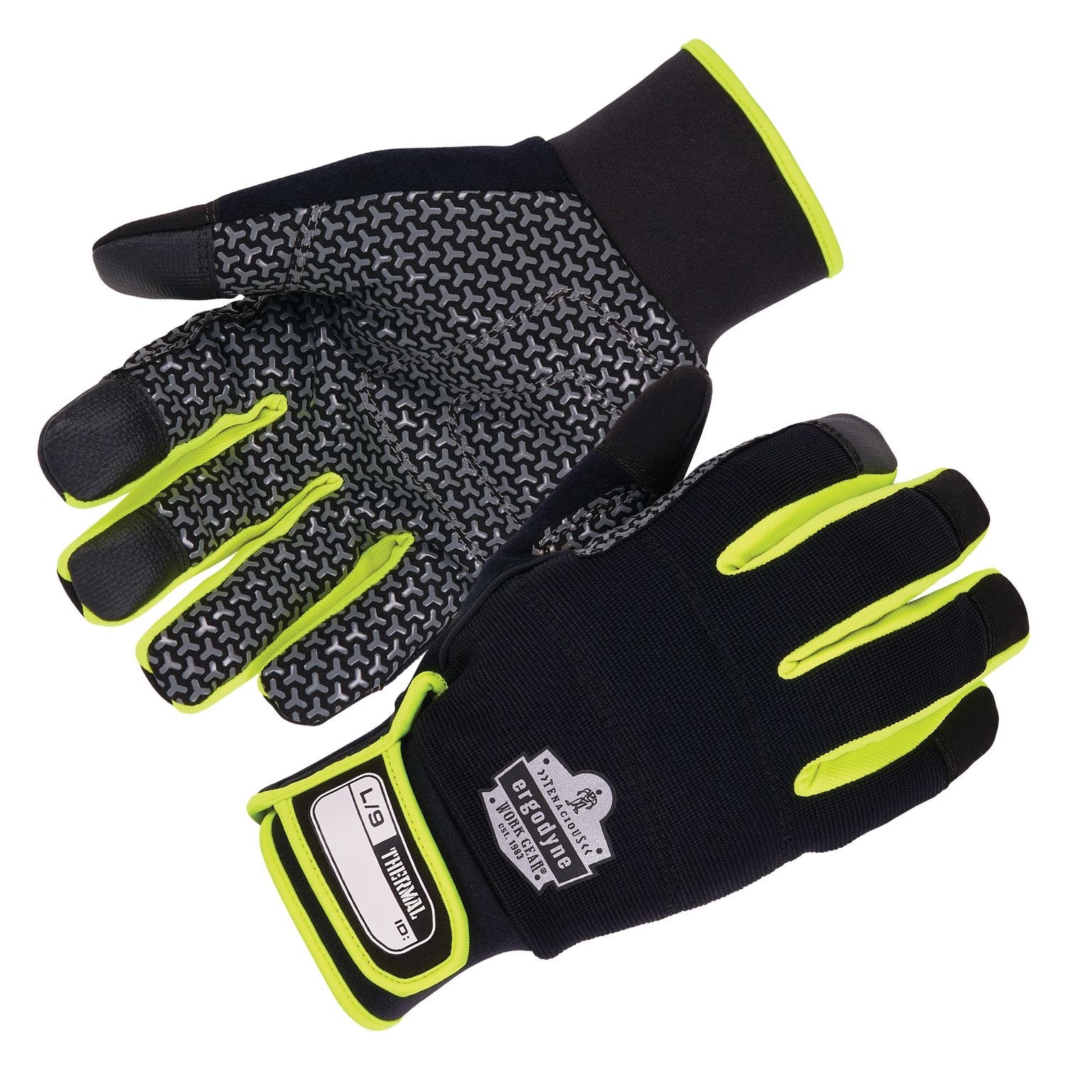 ProFlex 850 Insulated Freezer Gloves, EN388: 3X22B, 9" Long, X-Small, Black, Pair